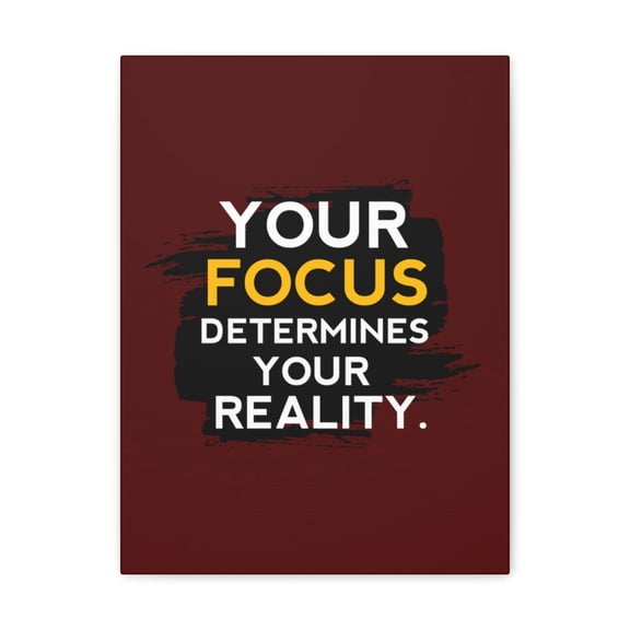 Inspirational Wall Art Focus Determines Your Reality Motivation Wall Decor for Home Office Gym Inspiring Success Quote Print Ready to Hang Unframed