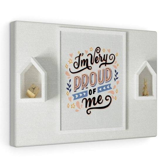 Inspirational Wall Art I'm Very Proud Of Me Motivational Print Ready to Hang Artwork Unframed