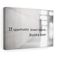 thumbnail image 1 of Inspirational Wall Art If Opportunity Doesn't Knock Motivational Print Ready to Hang Artwork Unframed, 1 of 12