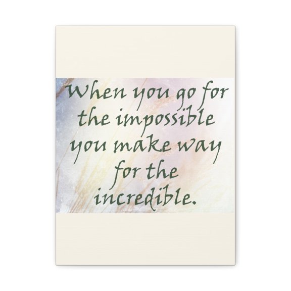 Inspirational Wall Art Impossible Way For Incredible Motivation Wall Decor for Home Office Gym Inspiring Success Quote Print Ready to Hang Unframed