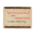 thumbnail image 1 of Inspirational Wall Art Intelligence Without Ambition Motivation Wall Decor for Home Office Gym Inspiring Success Quote Print Ready to Hang Unframed, 1 of 17