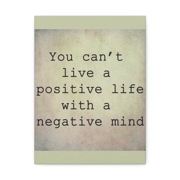 Inspirational Wall Art Live A Positive Life Motivation Wall Decor for Home Office Gym Inspiring Success Quote Print Ready to Hang Unframed