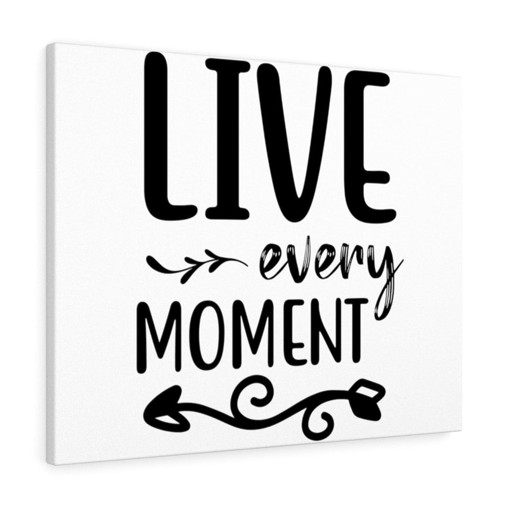 Inspirational Wall Art Live Every Moment Wall Art Motivation Wall Decor ...
