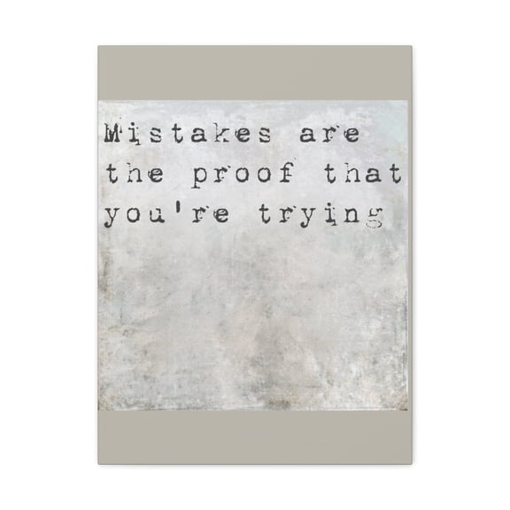 Inspirational Wall Art Mistakes Are Proof Motivation Wall Decor for Home Office Gym Inspiring Success Quote Print Ready to Hang Unframed