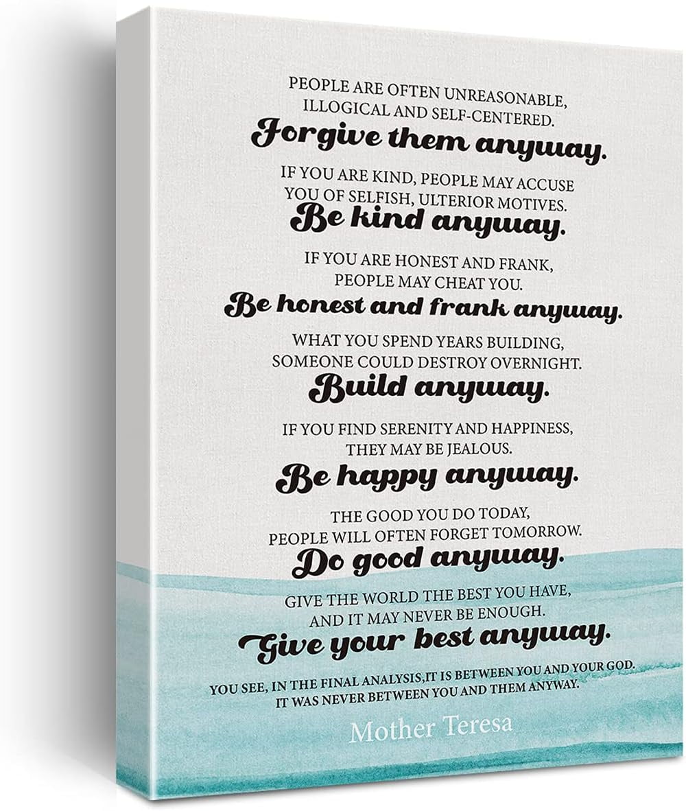 inspirational-wall-art-mother-teresa-quote-do-it-anyway-canvas-painting-prints-for-home-office-wall-decor-framed-artwork-gifts-12x15-inch-walmart-com for Mother Teresa Do It Anyway Printable Free Inspirational Wall Art Mother Teresa Quote Do It Anyway Canvas Painting Prints for Home Office Wall Decor Framed Artwork Gifts(12x15 Inch) - Walmart.com for Mother Teresa Do It Anyway Printable Free