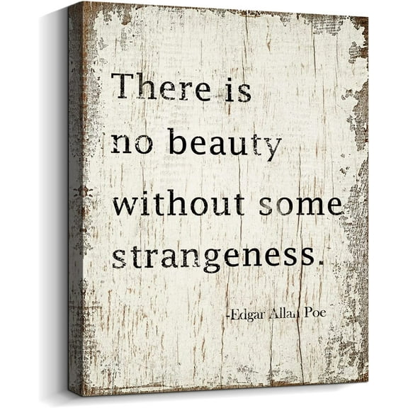 Inspirational Wall Art Motivational Canvas Prints on Texture Pictures Vintage Unframed Quotes Paintings for Home Office Living room BedRoom Edgar Allan Poe