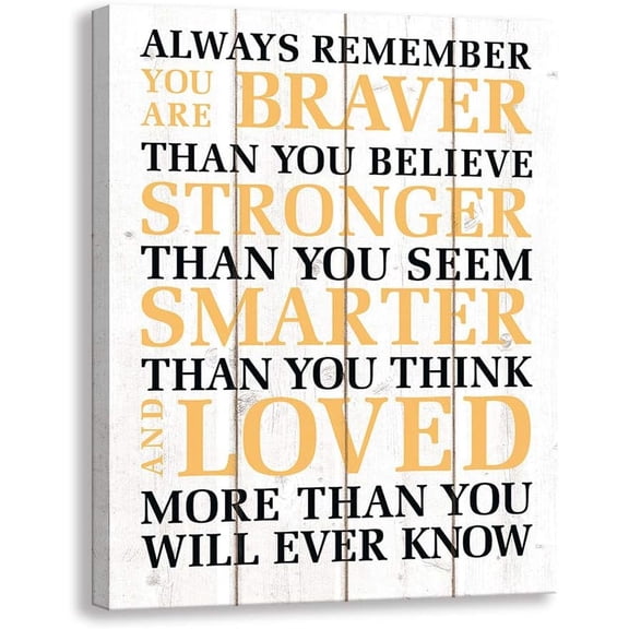 Inspirational Wall Art Motivational Poster Wall Decorations for Living Room Bedroom Office Bathroom sign Framed Canvas Print Art Decor Ready to Hang