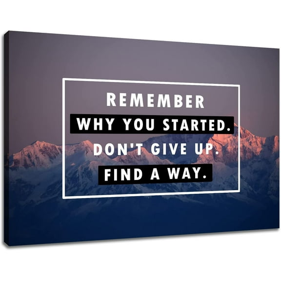 Inspirational Wall Art Motivational Success Poster Quotes Wall Decor for Living Room Office Bedroom Bathroom Canvas Print Sign Artwork Wooden Framed Art Decoration Ready to Hang [18''''W X 12''''H]