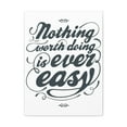 thumbnail image 1 of Inspirational Wall Art Nothing Worth Is Easy Motivation Wall Decor for Home Office Gym Inspiring Success Quote Print Ready to Hang Unframed, 1 of 17
