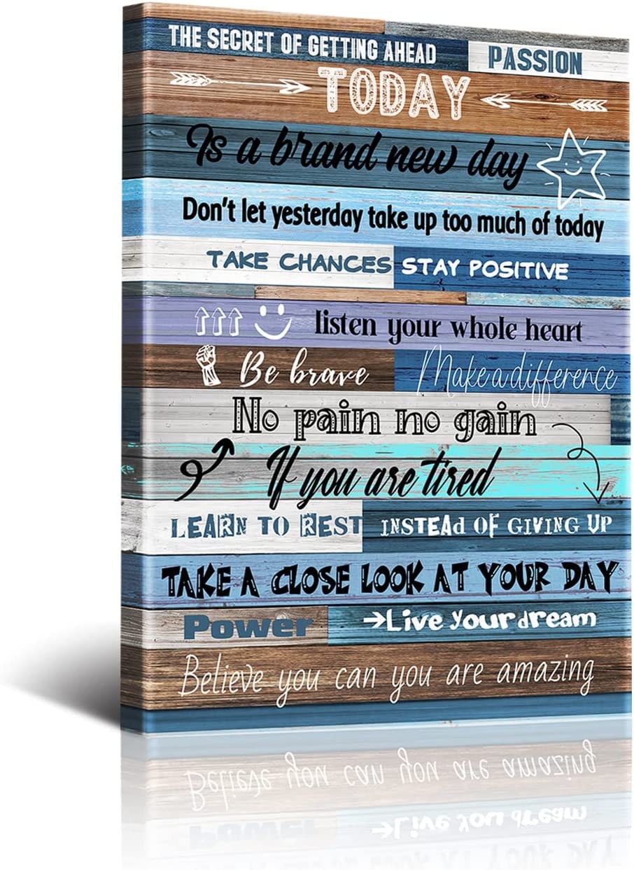 Inspirational Wall Art for Office Motivational Theme Wall Art for Women ...