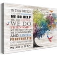 thumbnail image 1 of Inspirational Wall Art Office Motto Decor Quotes Colorful Tree Signs Pictures Wonderful Linen Painting Motivational Wall Decals for Home Office Room Decor Framed Canvas Prints 12x16 inches, 1 of 6