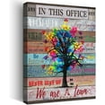 thumbnail image 1 of Inspirational Wall Art for Office Positive Affirmations Motto Wall Decor Watercolor Tree Floral Pictures Framed Motivational Quotes for Home Office School Consulte Vertical Wall Décor 12"x16", 1 of 6