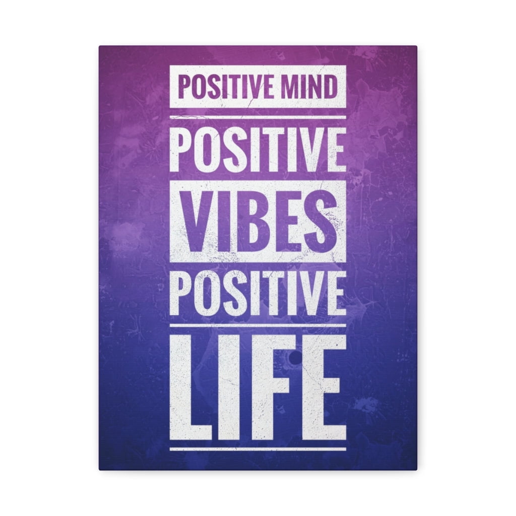 Inspirational Wall Art Positive Mind Positive Life Motivation Wall ...