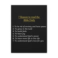 thumbnail image 1 of Inspirational Wall Art Read The Bible Motivation Wall Decor for Home Office Gym Inspiring Success Quote Print Ready to Hang Unframed, 1 of 13