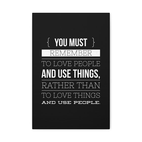 Inspirational Wall Art  Remember To Love People Motivation Wall Decor for Home Office Gym Inspiring Success Quote Print Ready to Hang Unframed