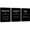 thumbnail image 1 of Inspirational Wall Art Set of 3, Minimalist Framed Wall Art Motivational Black Canvas Artwork Paintings, Positive Quotes Room Decor, Office Wall Posters for Living Room Bedroom Office 12"x16"x3, 1 of 6