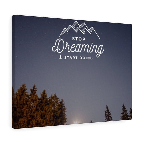 Inspirational Wall Art Stop Dreaming & Start Doing Wall Art Motivational Motto Inspiring Prints Artwork Decor Ready to Hang Unframed