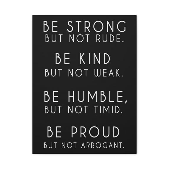 Inspirational Wall Art Strong But Not Rude Motivation Wall Decor for Home Office Gym Inspiring Success Quote Print Ready to Hang Unframed