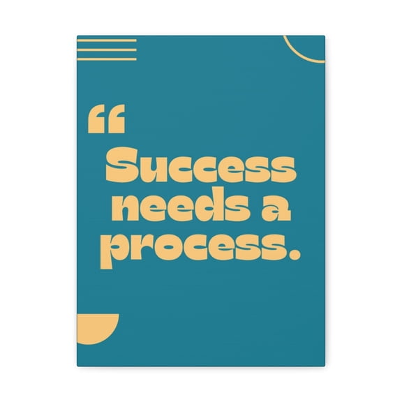 Inspirational Wall Art Success Needs Process Motivation Wall Decor for Home Office Gym Inspiring Success Quote Print Ready to Hang Unframed