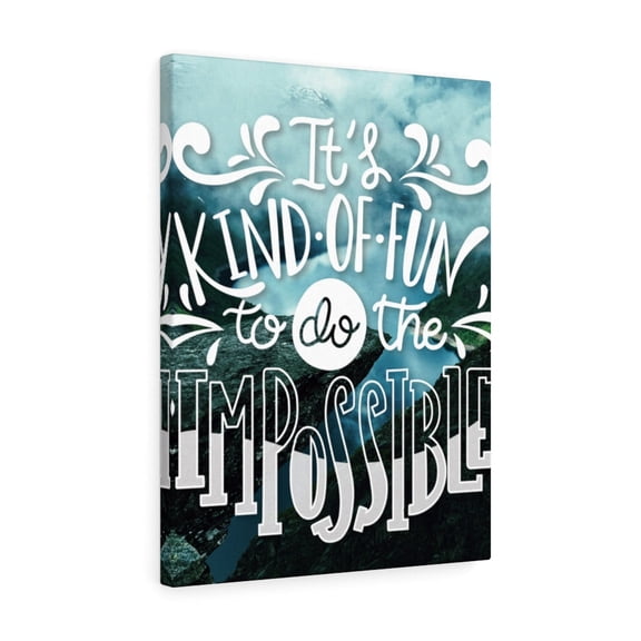 Inspirational Wall Art To Do The Impossible Wall Art Motivational Motto Inspiring Prints Artwork Decor Ready to Hang Unframed