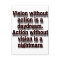 thumbnail image 1 of Inspirational Wall Art  Vision Without Action Motivation Wall Decor for Home Office Gym Inspiring Success Quote Print Ready to Hang Unframed, 1 of 13