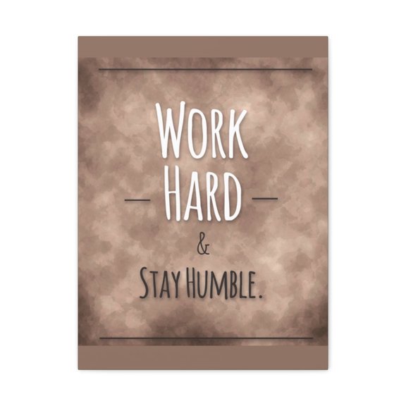 Inspirational Wall Art Work Hard Stay Humble Motivation Wall Decor for Home Office Gym Inspiring Success Quote Print Ready to Hang Unframed