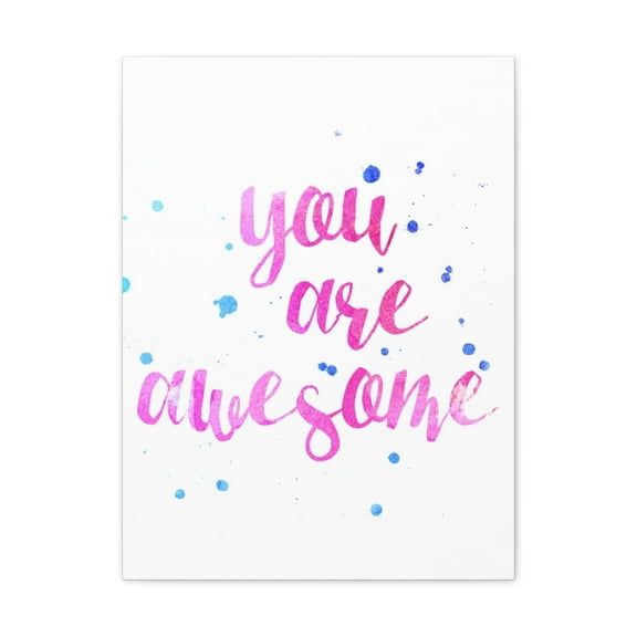 Inspirational Wall Art  You Are Awesome Motivation Wall Decor for Home Office Gym Inspiring Success Quote Print Ready to Hang Unframed