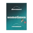 thumbnail image 1 of Inspirational Wall Art You Have To Reconnect Motivation Wall Decor for Home Office Gym Inspiring Success Quote Print Ready to Hang Unframed, 1 of 17