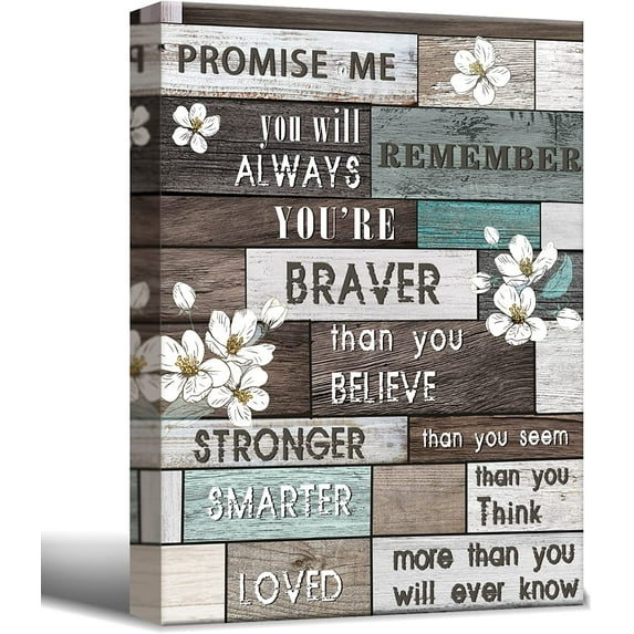 Inspirational Wall Art for Office Bathrooms Motivational Wall Decor Quotes Theme Canvas Wall Art Home Office Artwork Decor Prints with Framed 12"x16"