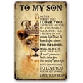 thumbnail image 1 of Inspirational Wall Decor Metal Tin Sign Never Forget That I Love You Quote Metal Poster for Bedroom 8x12 Inch, 1 of 6