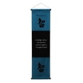 thumbnail image 1 of Inspirational Wall Decor "Wisdom" Banner Large, Inspiring Quote Wall Hanging Scroll, Motivational Art, Thought Saying Tapestry 47" x 14" - Blue, 1 of 5