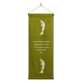 thumbnail image 1 of Inspirational Wall Hanging Scroll "Buddha - Success Is Not The Key To Happiness" Banner, Inspiring Quote, Motivational Uplifting, Thought Tapestry Color: Green, 1 of 1