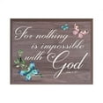 thumbnail image 1 of Inspirational Wall Plaque - For Nothing Is Impossible, 1 of 4