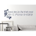 thumbnail image 1 of Inspirational Wall Quote Decals Life Is Amazing Vinyl Wall Word Stickers 36x14-Inch Deep Blue, 1 of 1