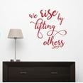thumbnail image 1 of Inspirational Wall Quotes | Rise By Lifting Others | Vinyl Sticker Decals 21.5x23-Inch Cherry Red, 1 of 1