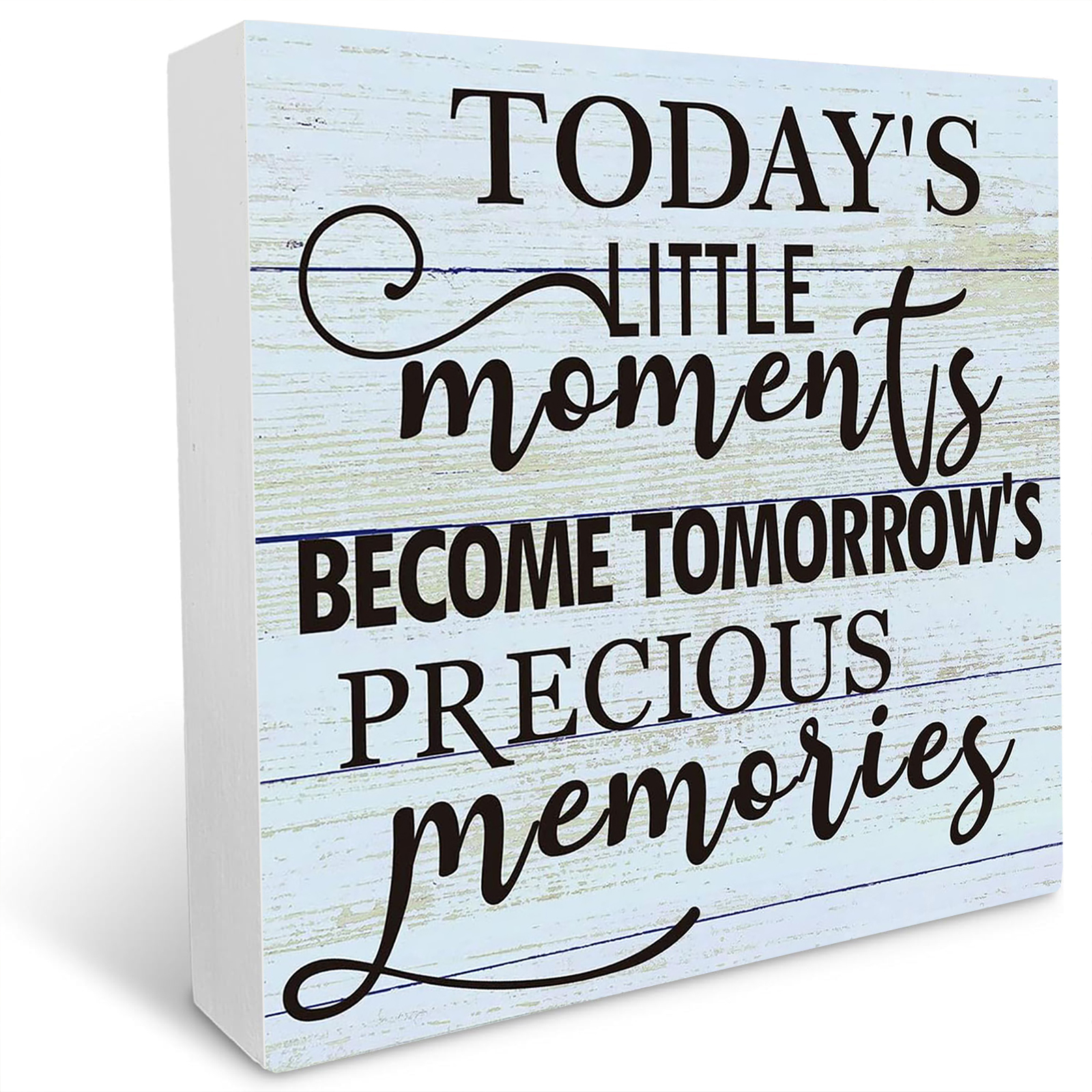 WUZYOU 'You Are So Loved' Wooden Block Sign - 5x5 Inch Inspirational Wall Or Shelf Decor For Kids Room, Bedroom, Desk