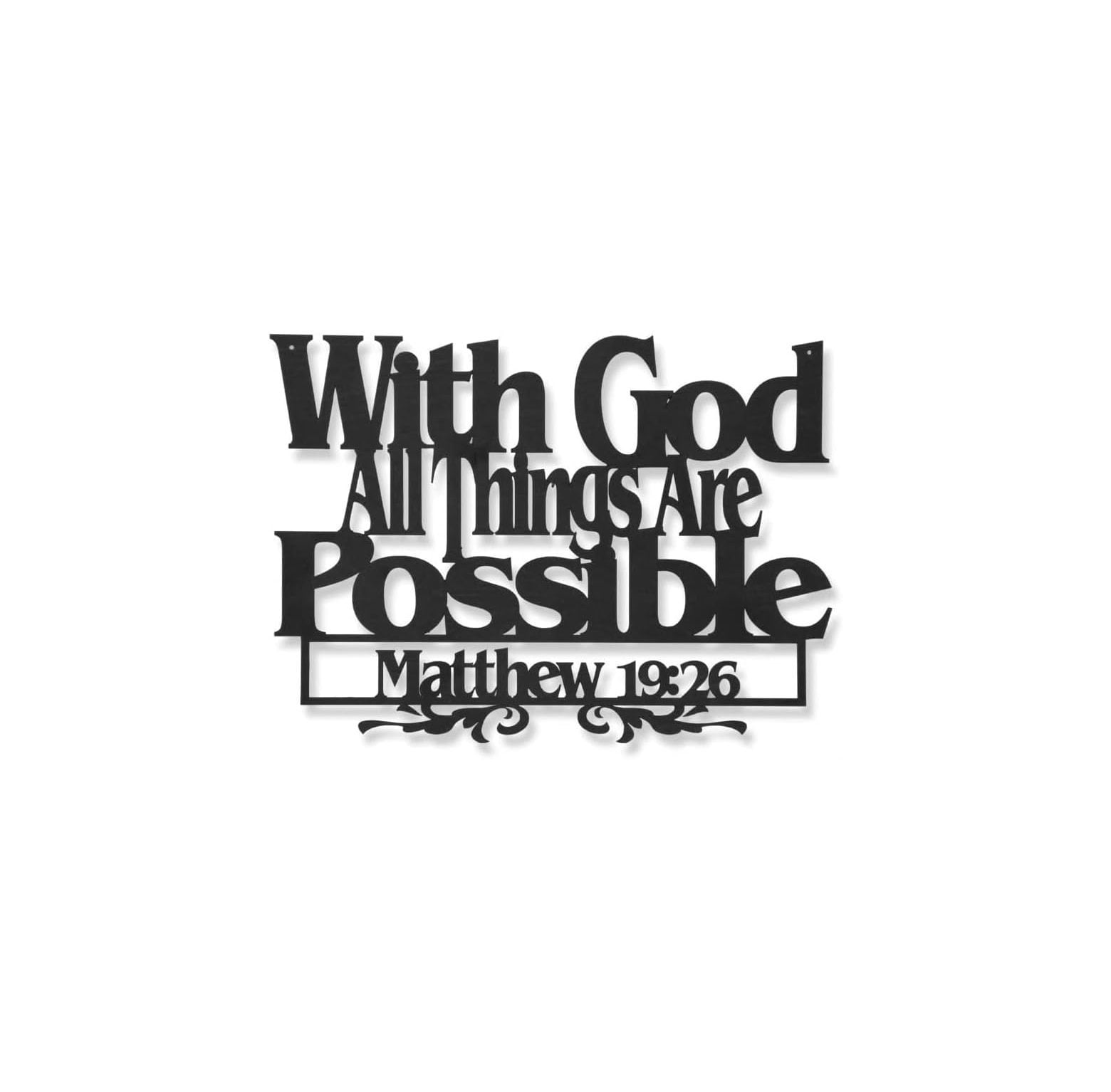 Inspirational Word Art, Christian Faith Biblical Verse Wall Sign, HandMade Wooden Decoration