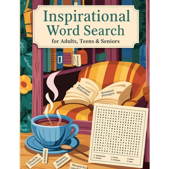 Inspirational Word Search Book: Large Print Word Search Book, Motivational Word Search Book for Women, (Paperback)