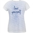 thumbnail image 1 of Inspirational Words Love Yourself All Over Womens T Shirt Multi SM, 1 of 1