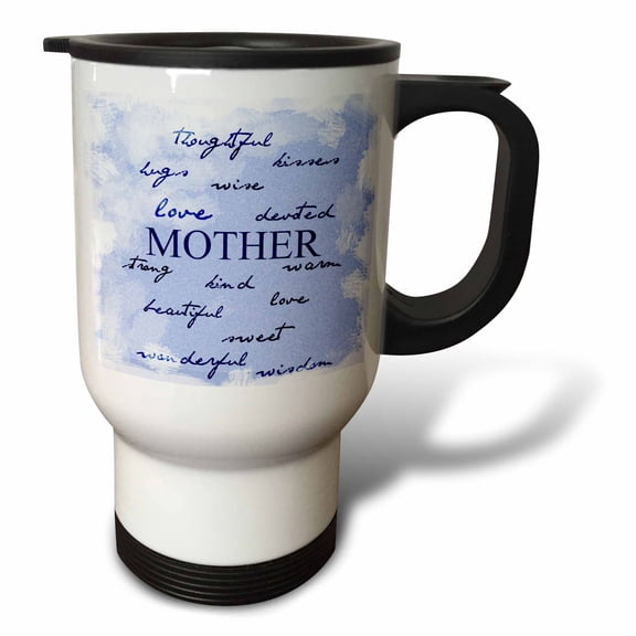 3drose, Inspirational Words Mother- Mothers Day- Love for Mom, 14oz Stainless Steel Travel Mug