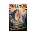 thumbnail image 1 of Inspirational Yosemite National Park Retro Travel Motivational Wall Art Poster Decor for Gym Office Study Room Canvas Poster, 1 of 8