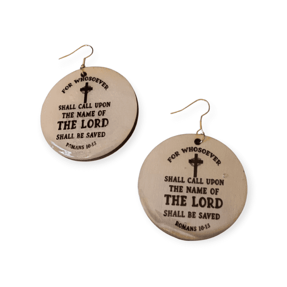 Inspirational earrings by Skye's Creations