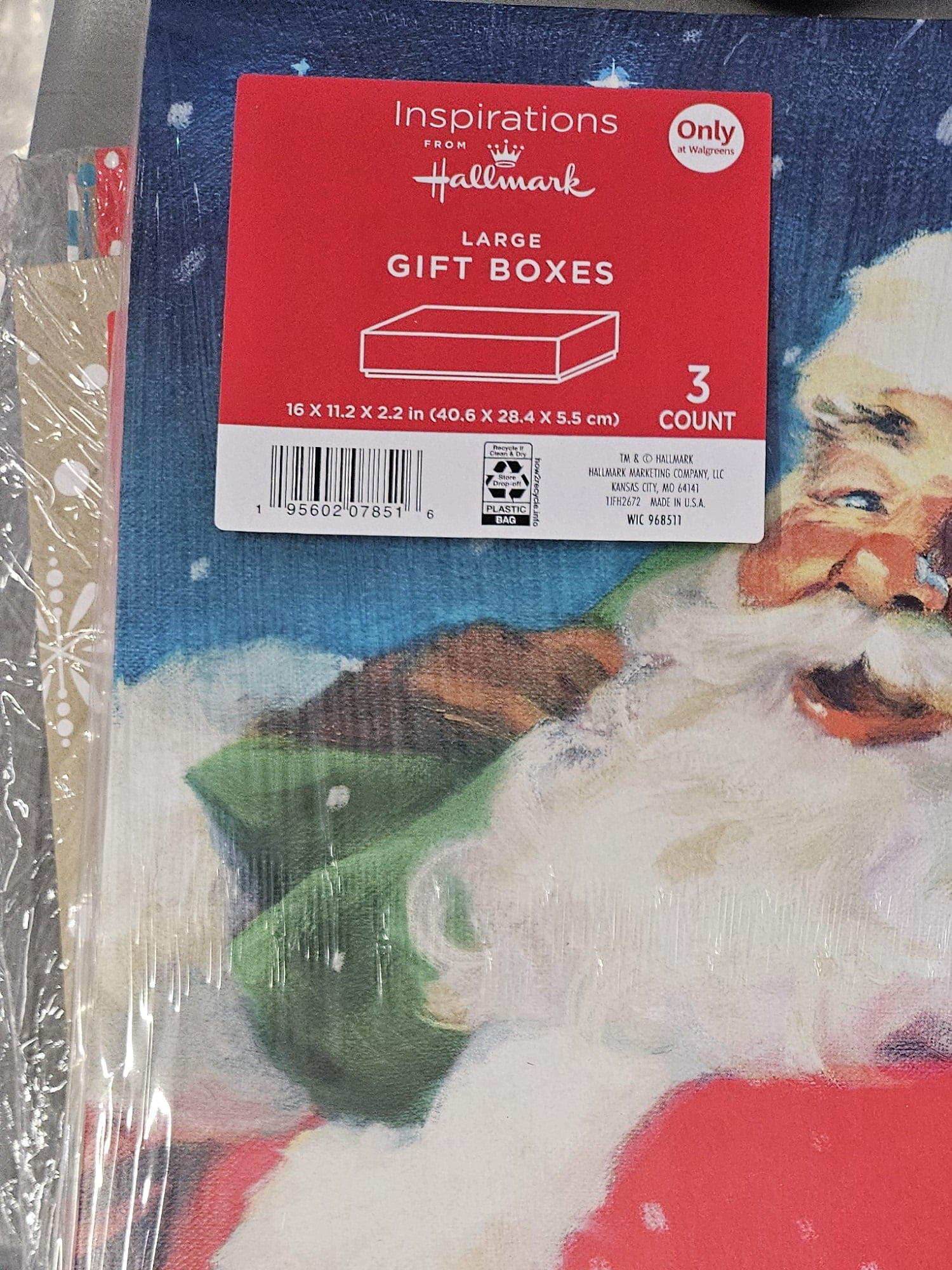 Inspirations From Hallmark Large Christmas Holiday Gift Boxes, 3 count, 16 x 11.2 x 2.2 In (40.6 x 28.4 x 5.5 cm)