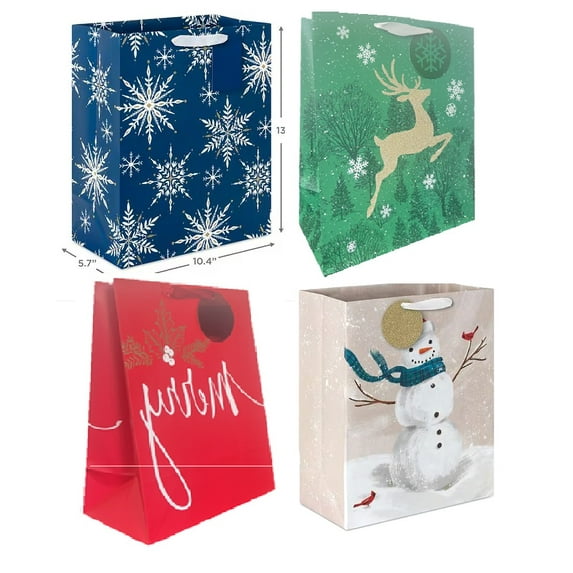 Inspirations from Hallmark, Assorted Medium Bags 13", 4 Bags