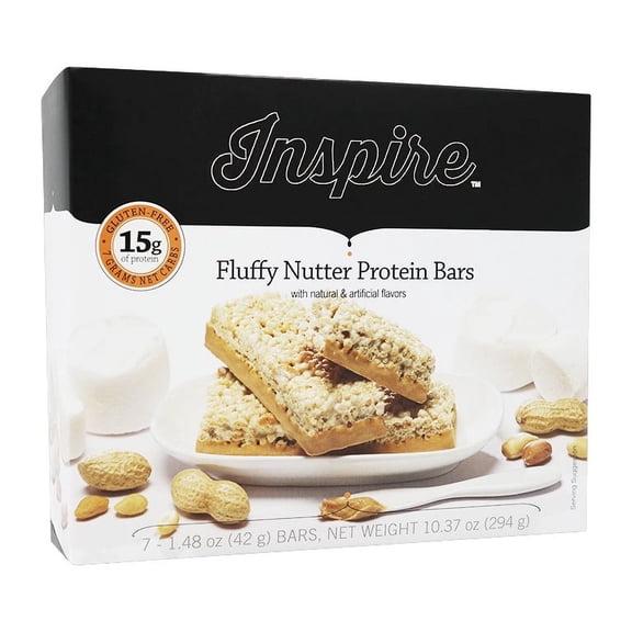 Inspire 15g Protein & Fiber Bars by Bariatric Eating - Fluffy Nutter Size: 1-Pack