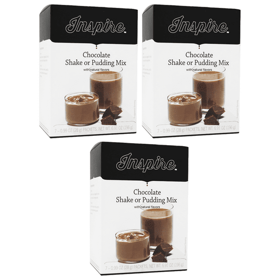 Inspire 15g Protein Shake or Pudding by Bariatric Eating - Chocolate Size: 3-Pack