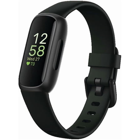 Inspire 3 Health &-Fitness-Tracker with Stress Management, Workout Intensity, Sleep Tracking, 24/7 Heart Rate and more, Midnight Zen/Black One Size (S & L Bands Included)
