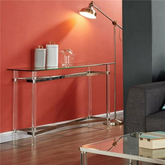 Inspire 502-162CH Morelia Console Table, Chrome