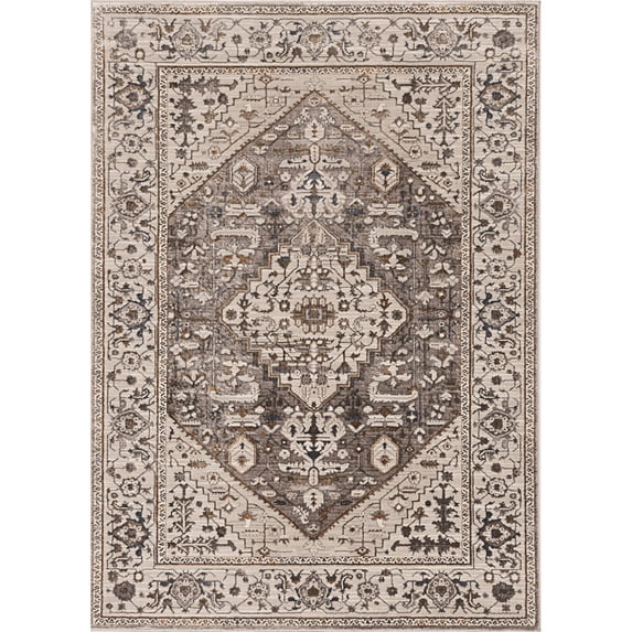 Inspire 7501 Grey Parisian Area Rug, Size - 3'3" x 4'7"