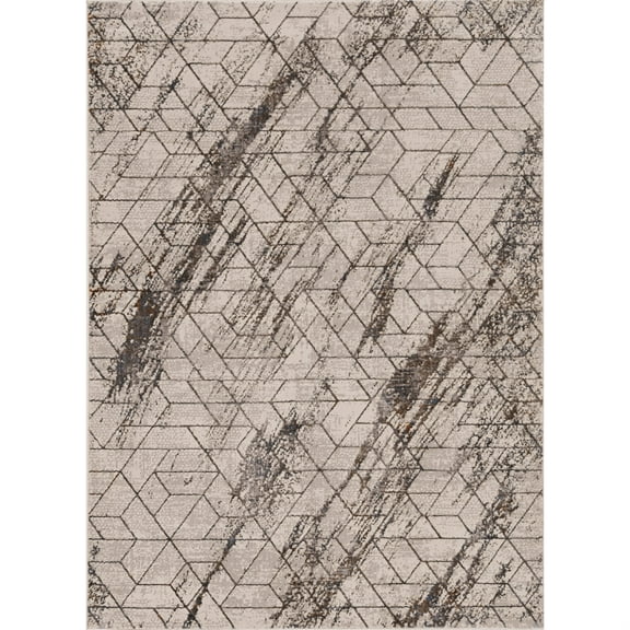 Inspire 7503 Ivory Elliott Area Rug, Size - 5'3" x 7'7"